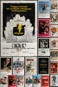 4h0365 LOT OF 70 FOLDED ONE-SHEETS 1960s-1970s great images from a variety of different movies!