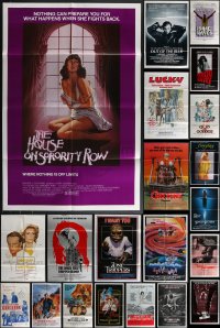 4h0408 LOT OF 30 FOLDED ONE-SHEETS 1970s-1980s great images from a variety of different movies!