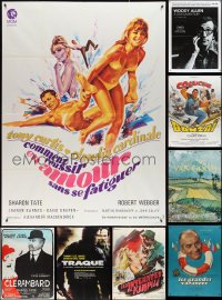 4h0117 LOT OF 13 FOLDED FRENCH ONE-PANELS 1960s-2000s great images from a variety of movies!