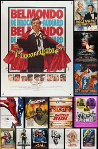 4h0114 LOT OF 17 FOLDED FRENCH ONE-PANELS 1960s-2000s great images from a variety of movies!