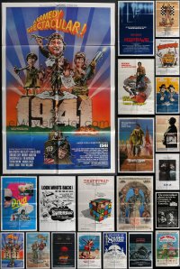 4h0412 LOT OF 27 FOLDED ONE-SHEETS 1970s-1980s great images from a variety of different movies!