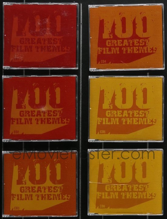 eMoviePoster.com: 4h0025 LOT OF 6 100 GREATEST FILM THEMES CDS