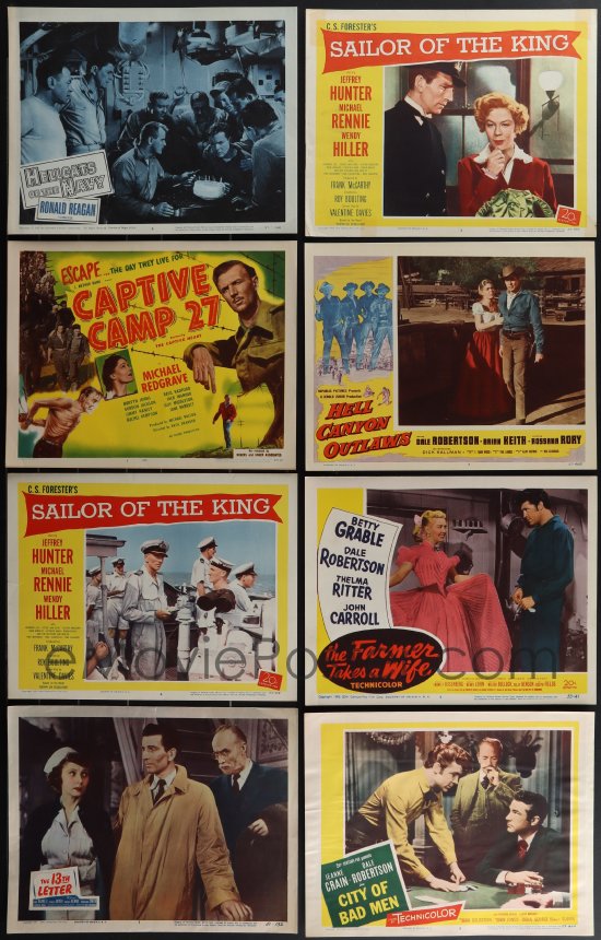 eMoviePoster.com: 4h0563 LOT OF 118 1950S LOBBY CARDS 1950s great ...