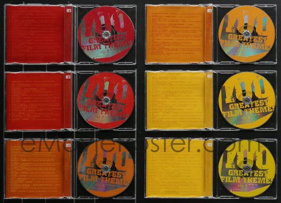 eMoviePoster.com: 4h0025 LOT OF 6 100 GREATEST FILM THEMES CDS