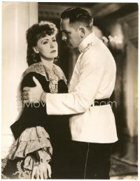 4j0506 ANNA KARENINA deluxe 10.25x13.25 still 1935 Fredric March in uniform comforts sad Greta Garbo!