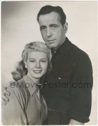 4j0510 BIG SHOT deluxe 10.25x13.25 still 1942 Humphrey Bogart & Irene Manning portrait by Marigold!