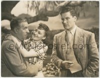 4j0538 FOUR'S A CROWD deluxe 10.5x13.25 still 1938 Errol Flynn, de Havilland, Connolly by Julian!