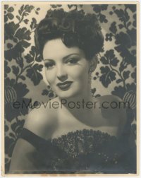 4j0564 LINDA DARNELL deluxe 11x14 still 1930s great head and shoulders portrait of sexy star!