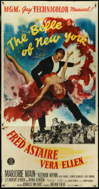 4j0285 BELLE OF NEW YORK 3sh 1952 great artwork of Fred Astaire & sexy Vera-Ellen dancing, rare!