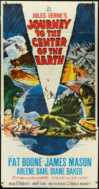 4j0314 JOURNEY TO THE CENTER OF THE EARTH 3sh 1959 Jules Verne's fabulous world below the world!