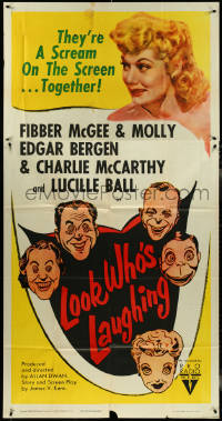 4j0318 LOOK WHO'S LAUGHING style A 3sh R1952 Fibber McGee & Molly, Edgar & Charlie, Lucille Ball, very rare!