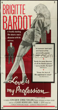 4j0319 LOVE IS MY PROFESSION 3sh 1959 Georges Simenon's En Cas de Malheur, sexy Brigitte Bardot!