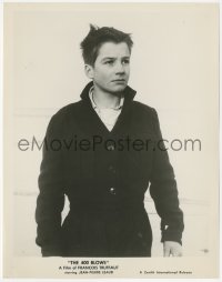 4j1437 400 BLOWS 8x10.25 still 1959 best c/u of Jean-Pierre Leaud at film climax, Francois Truffaut!