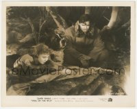 4j1471 CALL OF THE WILD 8x10.25 still 1935 Loretta Young, Clark Gable & Buck the dog, Jack London!