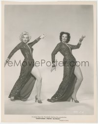 4j1508 GENTLEMEN PREFER BLONDES 8x10 key book still 1953 sexy Marilyn Monroe & Jane Russell posing!