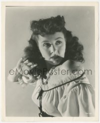 4j1528 HOUSE OF FRANKENSTEIN 8x10 still 1944 great close up of scared beauty Elena Verdugo!