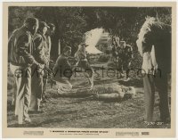 4j1530 I MARRIED A MONSTER FROM OUTER SPACE 8x10.25 still 1958 hunters & dog over fallen monster!