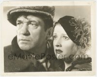 4j1532 INFORMER 8x10.25 still 1935 great close up of worried Victor McLaglen & Heather Angel!