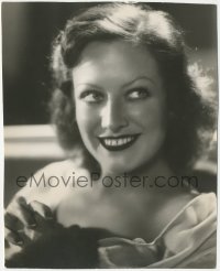 4j1539 JOAN CRAWFORD deluxe 8x9.75 still 1932 wonderful smiling portrait of the sexy leading lady!