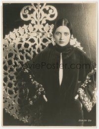 4j1541 KAY FRANCIS 7.5x9.75 still 1931 great Paramount studio portrait wearing cool velvet gown!