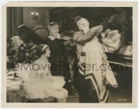 4j1548 LAUGH CLOWN LAUGH 8x10.25 still 1928 Lon Chaney in clown make up & 15 year-old Loretta Young!