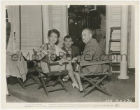 4j1574 MILDRED PIERCE candid 8x10.25 still 1945 Joan Crawford, Zachary Scott & assistant director!