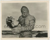 4j1575 MONSTER OF PIEDRAS BLANCAS 8x10 still 1959 best close up of the fiend holding severed head!