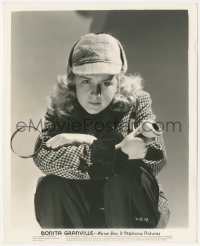 4j1582 NANCY DREW REPORTER 8.25x10 still 1939 Bonita Granville with Sherlock Holmes hat, pipe & glass!