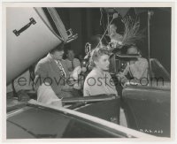 4j1588 NOTORIOUS candid 8.25x10 still 1946 Ingrid Bergman rehearsing by Longet, Alfred Hitchcock!