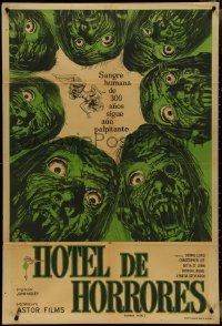 4j0361 HORROR HOTEL Argentinean 1960 cool different monster artwork, English horror, very rare!