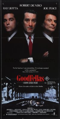 4j0425 GOODFELLAS Aust daybill 1990 Robert De Niro, Joe Pesci, Ray Liotta, Martin Scorsese classic!