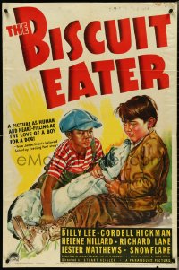 4j0852 BISCUIT EATER 1sh 1940 art of Billy Lee & African American Cordell Hickman with cute dog!