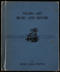 4j0492 NEGRO ART MUSIC & RHYME hardcover book 1938 illustrations by Lois Mailou Jones, ultra rare!