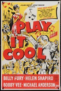 4j1095 PLAY IT COOL English 1sh 1963 Michael Winner directed, different art of rocker Bobby Vee!