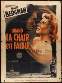 4j0192 JUNE NIGHT French 1p 1951 Per Lindberg's Juninatten, Ingrid Bergman by Kerfyser, ultra rare!