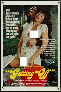 4j0952 GETTING OFF 1sh 1979 San Francisco women in red hot pulse pounding kinky action, ultra rare!