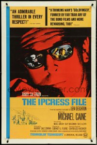 4j1007 IPCRESS FILE 1sh 1965 Michael Caine in the spy story of the century, best artwork!