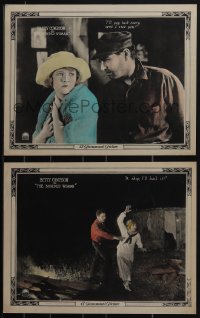 4j0701 BONDED WOMAN 2 LCs 1922 pretty Betty Compson on deserted island w/ John Bowers, ultra rare!