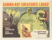 4j0721 GAMMA PEOPLE TC 1956 G-gun paralyzes nation, great image of hypnotized Gamma people!