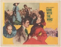 4j0773 GONE WITH THE WIND LC #7 R1954 art of Clark Gable & Vivien Leigh, Leslie Howard in inset!