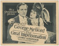 4j0722 GREAT IMPERSONATION TC 1921 James Kirkwood fooled the head of two governments, ultra rare!