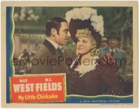 4j0791 MY LITTLE CHICKADEE LC 1940 great close up of sexy Mae West flirting with Joseph Calleia!