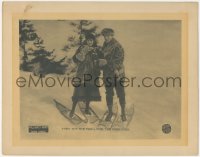 4j0806 SHARK MONROE LC 1918 William S. Hart & Katherine MacDonald wearing furs in Alaska, rare!