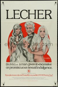 4j1026 LECHER 1sh 1973 Robert Bell has promiscuous sexual indulgence, ultra rare!