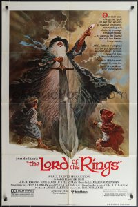 4j1031 LORD OF THE RINGS 1sh 1978 Ralph Bakshi cartoon from J.R.R. Tolkien, Tom Jung art!