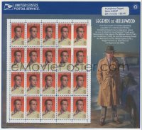 4j1303 HUMPHREY BOGART Legends of Hollywood stamp sheet 1997 contains 20 unused postage stamps!