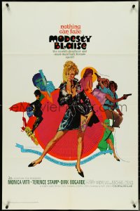 4j1054 MODESTY BLAISE 1sh 1966 Bob Peak art of sexiest female secret agent Monica Vitti!