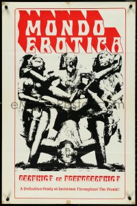 4j1056 MONDO EROTICA 23x35 special poster 1972 wild image, graphic or pornographic?