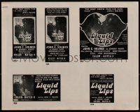 4j0392 LIQUID LIPS pressbook 1976 John Holmes DARES YOU to sit through this film, ultra rare!