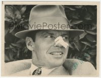 4j1241 JACK NICHOLSON signed 7x9 REPRO photo 1980s close up with bandaged nose from Chinatown!